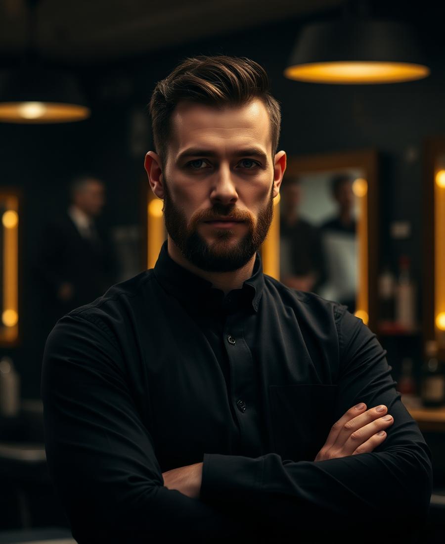 Ross Murray, Master Barber at Curly's Barbershop in Santry, Dublin 9